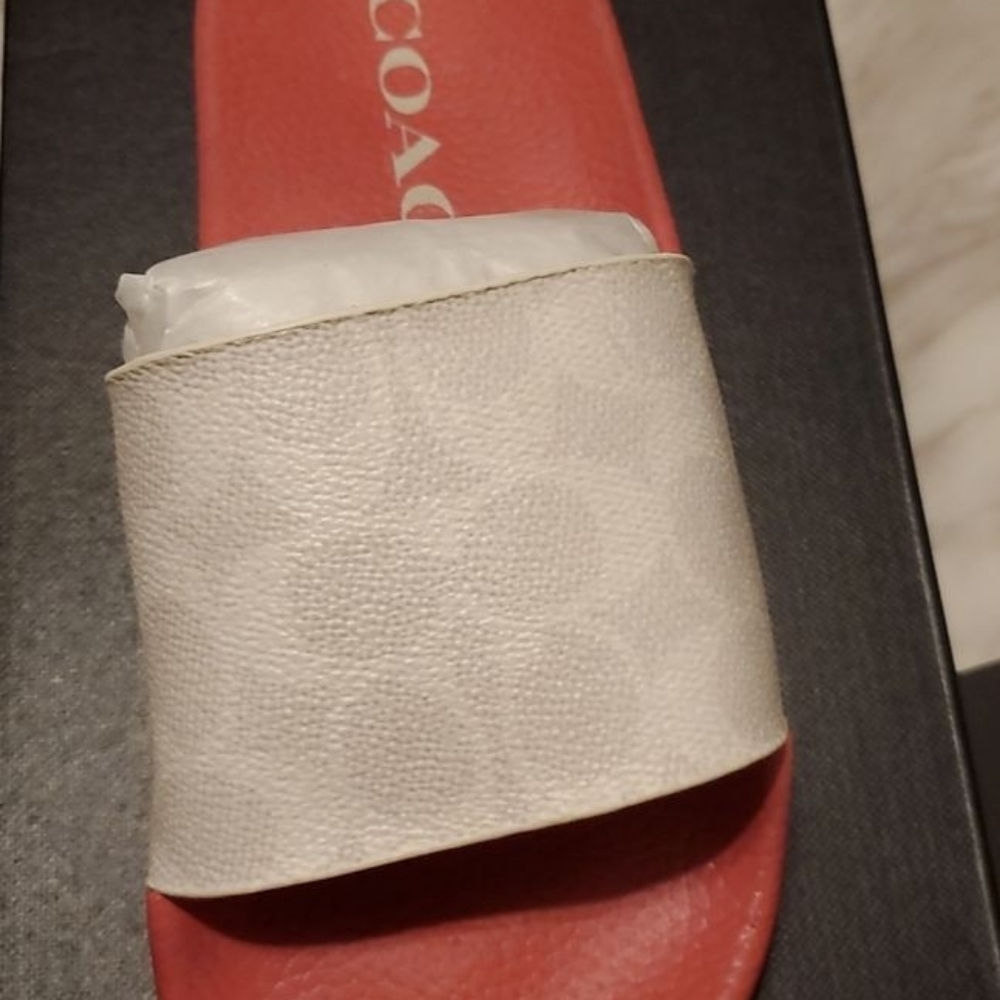Size 7 Coach Slip On Slides